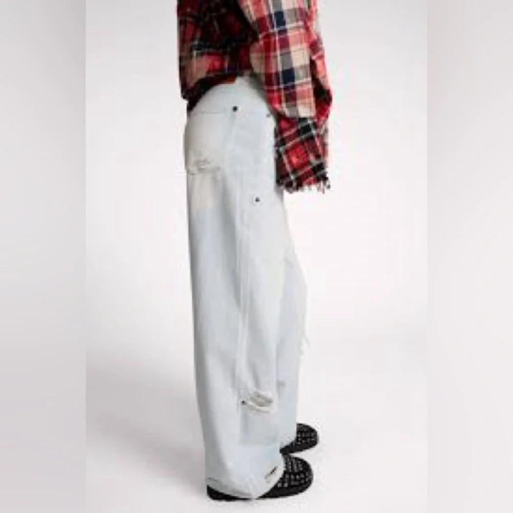 Free People One Teaspoon Jackson Mid Waist Wide Leg Denim Jeans Le Surf 90s - Picture 5 of 11
